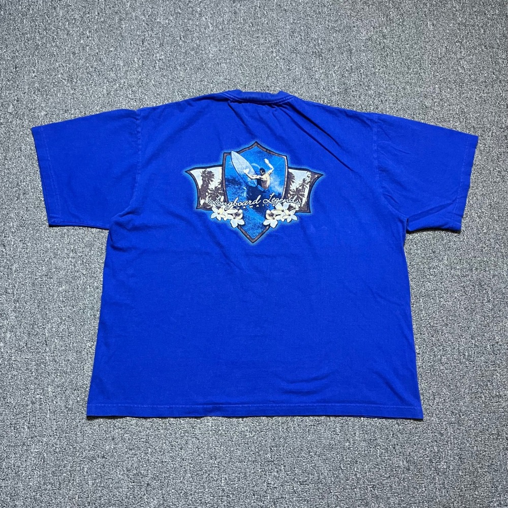 Vintage CH Gold Series T‎ Shirt XL Blue Longboard Legends Hawaii Surfing 90s